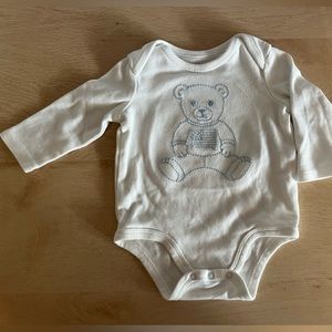Polo Bear Cotton Interlock Bodysuit 3mo